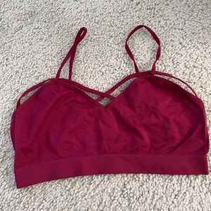F21 Red Bralette
